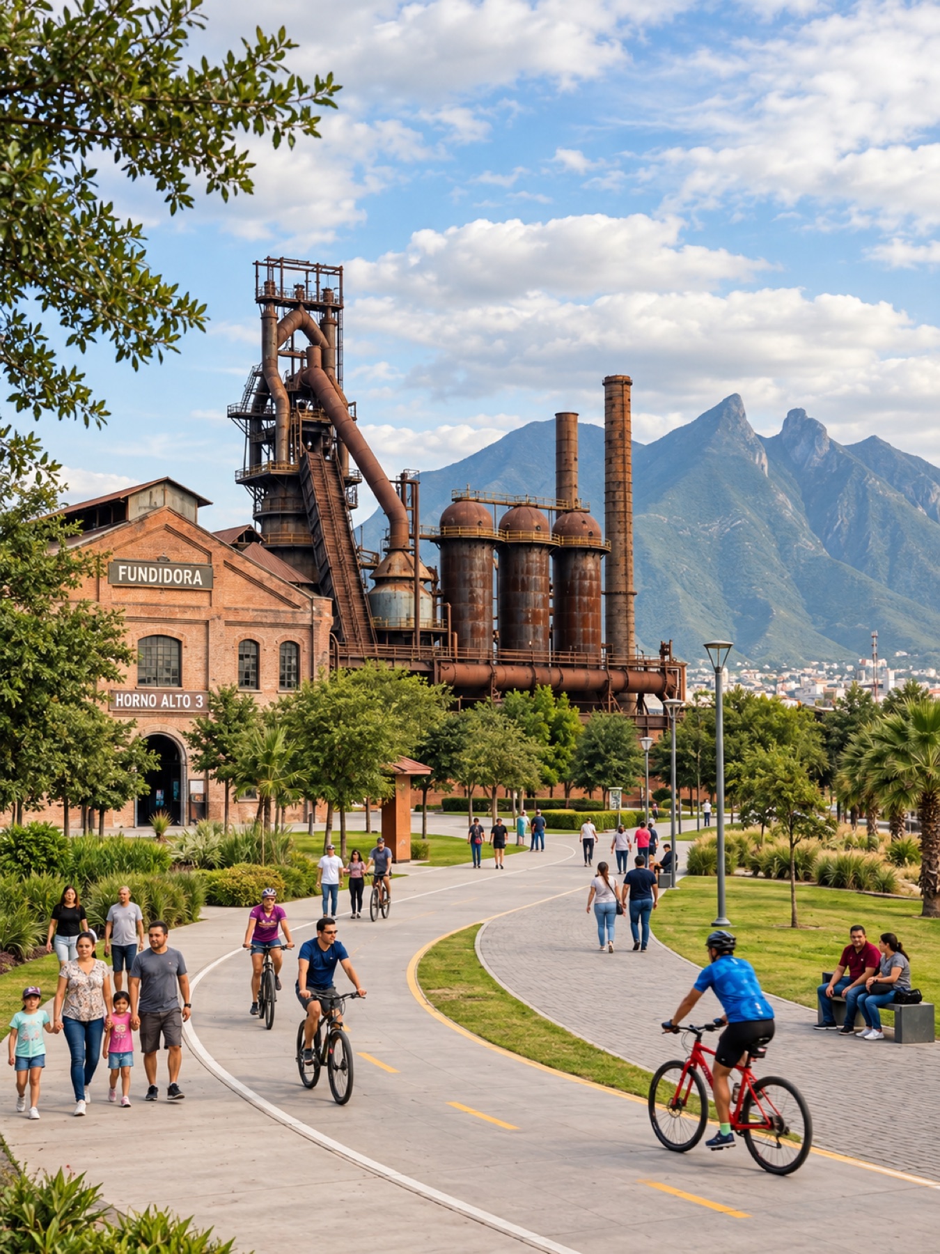 Patrimonio industrial del Parque Fundidora